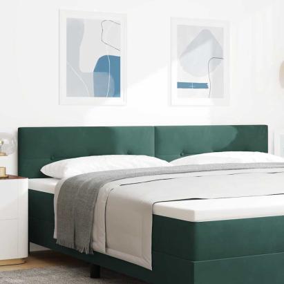 Tăblie cap cu headboard Verde închis 200 cm Piele artificială GartenMobel Dekor