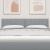 Tăblie cap cu headboard Gri deschis 160 cm Piele artificială GartenMobel Dekor