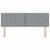 Tăblie cap cu headboard Gri deschis 160 cm Piele artificială GartenMobel Dekor
