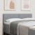 Tăblie cap cu headboard Gri deschis 160 cm Piele artificială GartenMobel Dekor