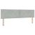 Tăblie cap cu headboard Gri deschis 180 cm Catifea GartenMobel Dekor