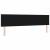 Tăblie cap cu headboard Negru 200 cm Piele artificială GartenMobel Dekor
