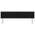 Tăblie cap cu headboard Negru 200 cm Piele artificială GartenMobel Dekor