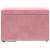 Taburet Roz 61 x 41 x 40 cm Catifea și lemn stratificat GartenMobel Dekor