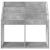 Raft pentru copii Gri din beton 72,5 x 29,5 x 69 cm GartenMobel Dekor