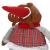 (DL) Figurina Craciun, Ren, picioare telescopice, inaltime extensibila 55-95cm Household NewTrend