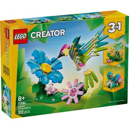 LEGO CREATOR ANIMALE SALBATICE COLIBRI COLORAT 31384 SuperHeroes ToysZone