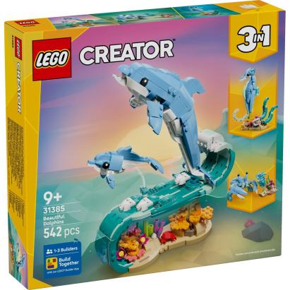 LEGO CREATOR ANIMALE MARINE DELFINI SUPERBI 31385 SuperHeroes ToysZone