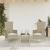 Set mobilier de grădină cu perne, 3 piese, bej, poliratan GartenMobel Dekor