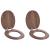 Capacul de toaletă 2 pcs Maro 44 x 38 cm Placă MDF GartenMobel Dekor