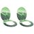 Capacul de toaletă 2 pcs Picătură Verde 44 x 38 cm Placă MDF GartenMobel Dekor