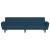 Canapea extensibilă cu 2 locuri, albastru, catifea GartenMobel Dekor