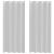 Cortină din Voile 2 pcs Gri deschis 225 x 140 cm Poliester GartenMobel Dekor
