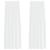 Cortină din Voile cu perdele 2 pcs Alb 225 x 140 cm Poliester GartenMobel Dekor