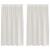 Cortină din Voile cu perdele 2 pcs Crem 140 x 140 cm Poliester GartenMobel Dekor