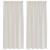 Cortină din Voile cu perdele 2 pcs Crem 175 x 140 cm Poliester GartenMobel Dekor