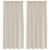 Cortină din Voile 2 pcs Nisipiu 175 x 140 cm Poliester GartenMobel Dekor