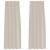Cortină din Voile 2 pcs Nisipiu 225 x 140 cm Poliester GartenMobel Dekor