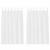 Cortină din Voile cu perdele 2 pcs Alb 175 x 140 cm Poliester GartenMobel Dekor