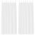 Cortină din Voile cu perdele 2 pcs Alb 225 x 140 cm Poliester GartenMobel Dekor