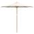 Parasol de Grădină Alb crem Ø 270 x 260 cm Bambus GartenMobel Dekor