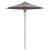 Parasol de Grădină Gri închis Ø 270 x 260 cm Bambus GartenMobel Dekor
