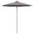 Parasol de Grădină Gri închis Ø 270 x 260 cm Bambus GartenMobel Dekor