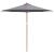 Parasol de Grădină Gri închis Ø 270 x 260 cm Bambus GartenMobel Dekor