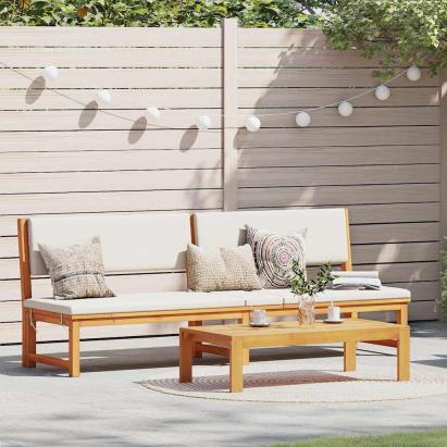 Șezlong Maro 200 x 57 x 75cm Lemn masiv de acacia GartenMobel Dekor