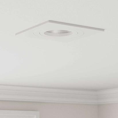 Spot 6 pcs Alb 9 x 9 x 2 cm Aluminiu GartenMobel Dekor