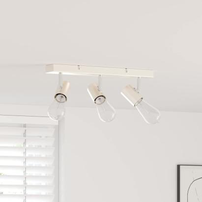 Spot de tavan Nichel 38 x 6,5 x 11,5 cm Metal GartenMobel Dekor