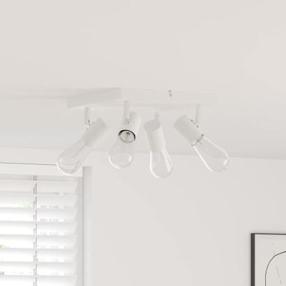 Spot de tavan Alb 26,5 x 26 x 11,5 cm Metal GartenMobel Dekor