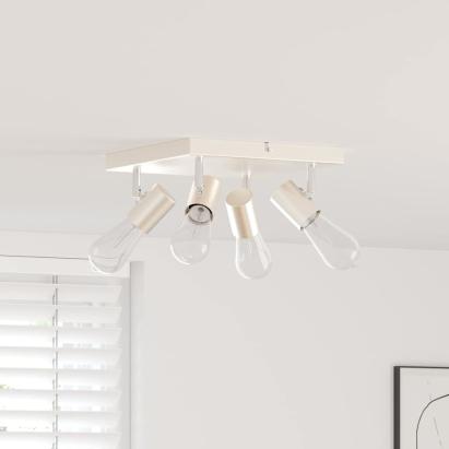 Spot de tavan Nichel 26,5 x 26 x 11,5 cm Metal GartenMobel Dekor