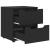 Noptiera "VISNES" Negru 45x40x50 cm Lemn prelucrat GartenMobel Dekor