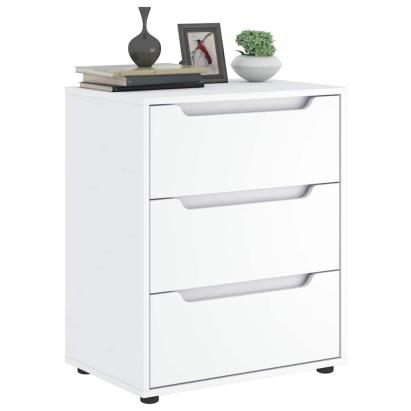 Bufetă „VISNES” alb 60x40x73 cm lemn prelucrat GartenMobel Dekor