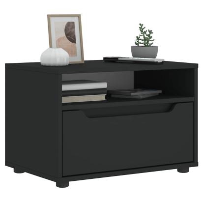 Dulap TV „VISNES” Negru 60x40x38 cm lemn prelucrat GartenMobel Dekor