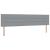 Tăblie cap cu headboard Gri deschis 200 cm Piele artificială GartenMobel Dekor