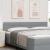 Tăblie cap cu headboard Gri deschis 200 cm Piele artificială GartenMobel Dekor
