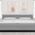 Tăblie cap cu headboard Gri deschis 200 cm Piele artificială GartenMobel Dekor