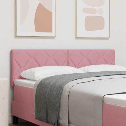 Tăblie cap cu headboard Roz 160 cm Catifea GartenMobel Dekor