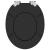 Capacul de toaletă Negru 44 x 38 cm Placă MDF GartenMobel Dekor