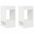 Masă laterală 2 pcs Alb 30 x 30 x 56 cm Lemn compozit GartenMobel Dekor