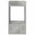 Masă laterală Gri din beton 30 x 30 x 56 cm Lemn compozit GartenMobel Dekor