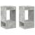 Masă laterală 2 pcs Gri din beton 30 x 30 x 56 cm Lemn compozit GartenMobel Dekor