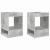 Masă laterală 2 pcs Gri din beton 40 x 40 x 56 cm Lemn compozit GartenMobel Dekor