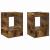 Masă laterală 2 pcs Stejar fumuriu 40 x 40 x 56 cm GartenMobel Dekor