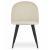 Set 4 scaune bucatarie/living, Artool, Bello, catifea, metal, bej, 46x42.5x76.5 cm GartenVIP DiyLine