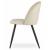 Set 4 scaune bucatarie/living, Artool, Bello, catifea, metal, bej, 46x42.5x76.5 cm GartenVIP DiyLine