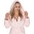 Halat de baie pentru femei pana la genunchi, cu gluga, marimea L/XL, roz Household NewTrend