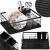 Uscator de vase cu suport tacamuri, din otel, cu tava de scurgere, 42x32x15cm, negru Household NewTrend
